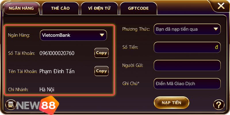 Hướng Dẫn Rút Tiền New88 Trực Tuyến An Toàn Và Nhanh Chóng 2 cach-rut-tien-new88